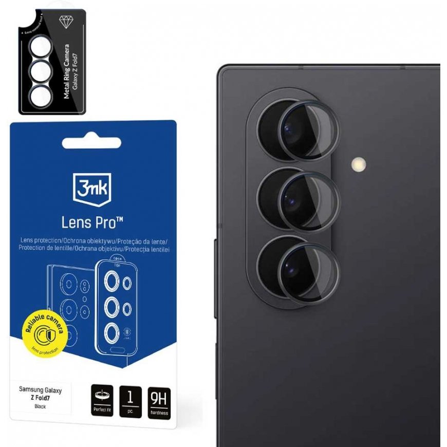 3MK Lens Protection Pro for Samsung Galaxy Z Fold7 black color 1 piece – 4