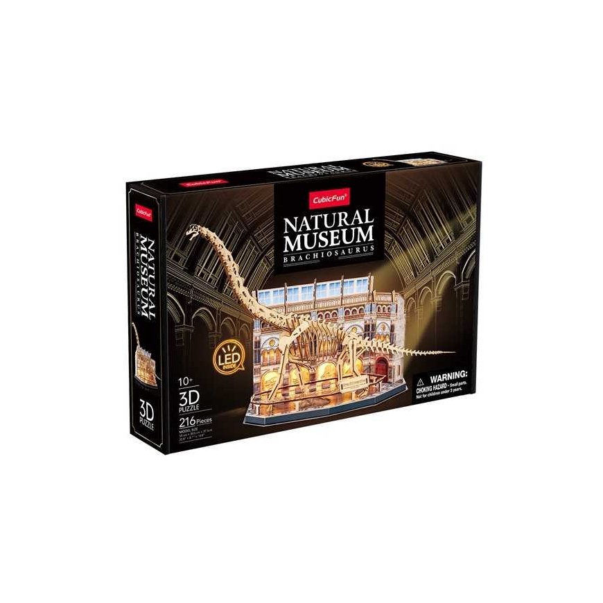 Dėlionė Dante Cubic Fun 3D LED NatMus.Brachiozaur 05447