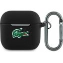 Lacoste Nestemäinen Silikoni Croc Logo -kotelo AirPods 4:lle Musta