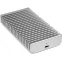 OWC Express 1M2 USB4 (40Gb/s) ulkoinen kiintolevykotelo NVMe M.2 SSD:ille, hopea alumiini
