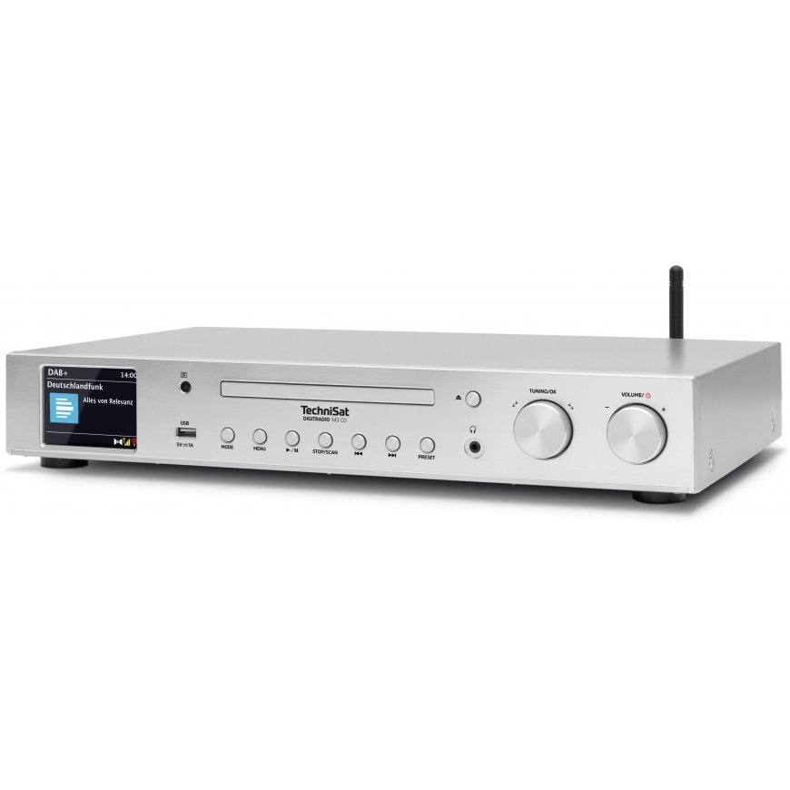 TechniSat DigitRadio 143 CD (V3) Internet Analoginen & digitaalinen Hopea – 3