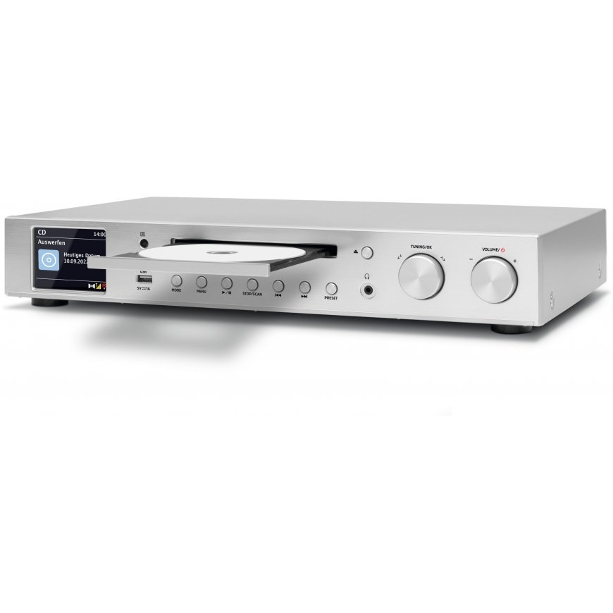 TechniSat DigitRadio 143 CD (V3) Internet Analoginen & digitaalinen Hopea – 4