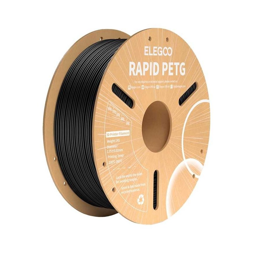LEGO® ELEGOO Rapid PETG filaments (Melns)