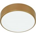 Orno OVO ceiling lamp 2xE27 with microwave motion sensor, 2x24W, gold steel, frosted glass shade, IP20, ? 300 Orno OVO ceiling lamp 2xE27 with microwave motion sensor, 2x24W, gold steel, frosted glass shade, IP20, ? 300