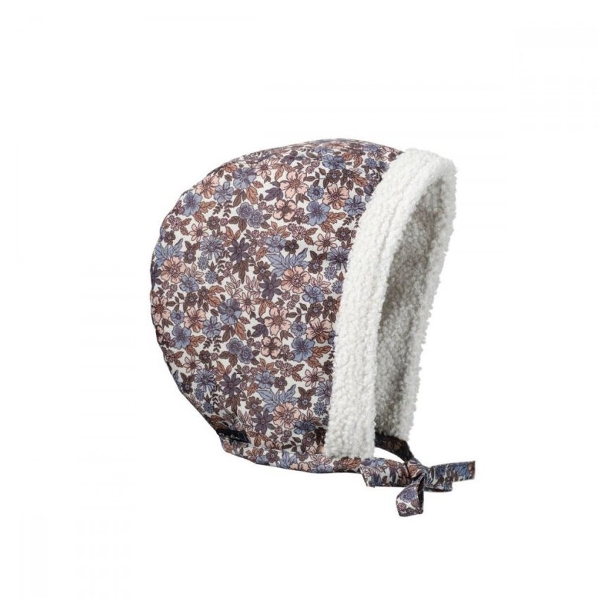 Elodie Details - Winter Bonnet Hat - Blue Garden - 6-12 months – 2