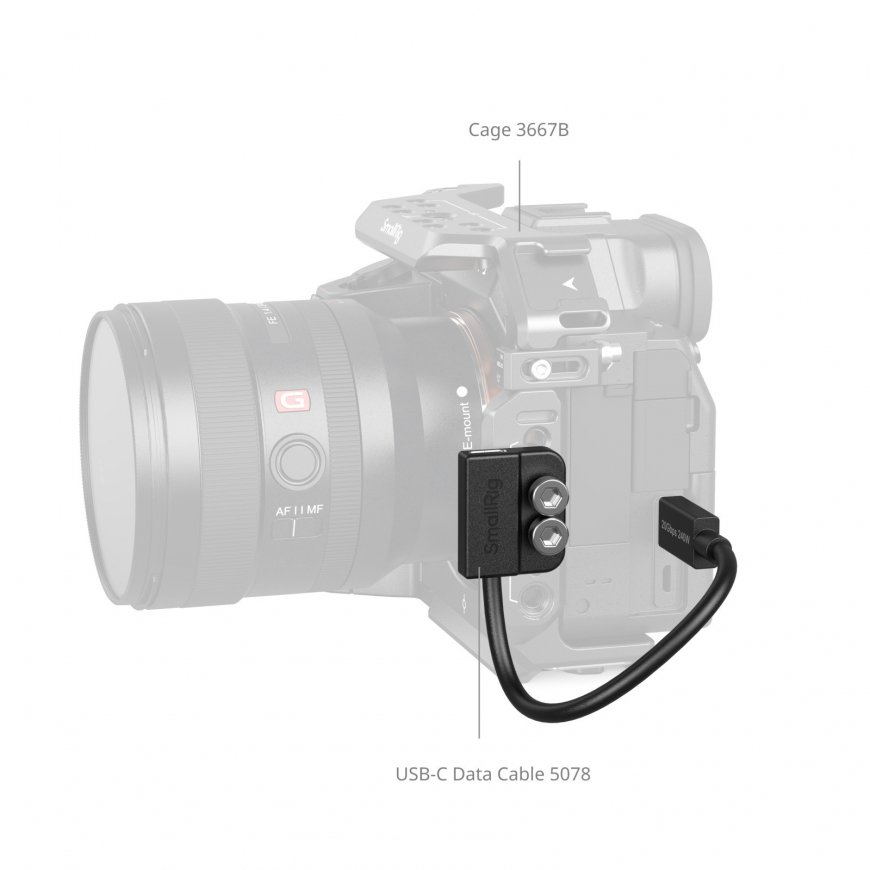 SmallRig 5078 camera cable 0.2 m Black – 3