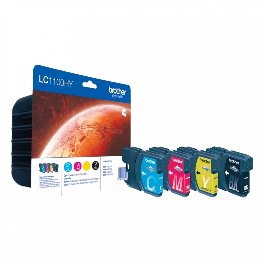 Brother LC1100HYVALBP tintes kārtridžs 4 pcs