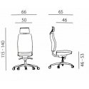 Powerton Ergonomic office chair Jana, red Powerton Ergonomic office chair Jana, red