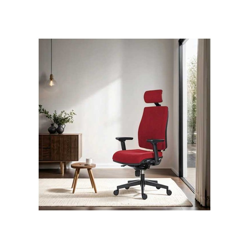 Powerton Ergonomic office chair Jana, red – 3