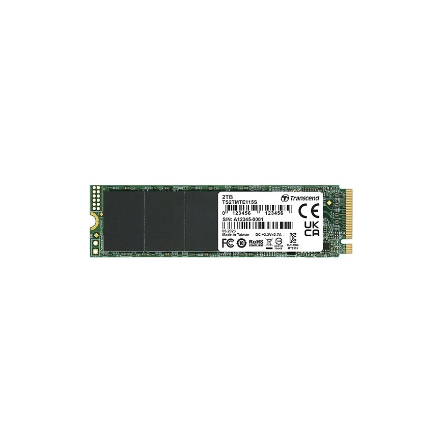 Transcend PCIe SSD 115S 250 GB M.2 PCI Express 3.0 NVMe 3D NAND