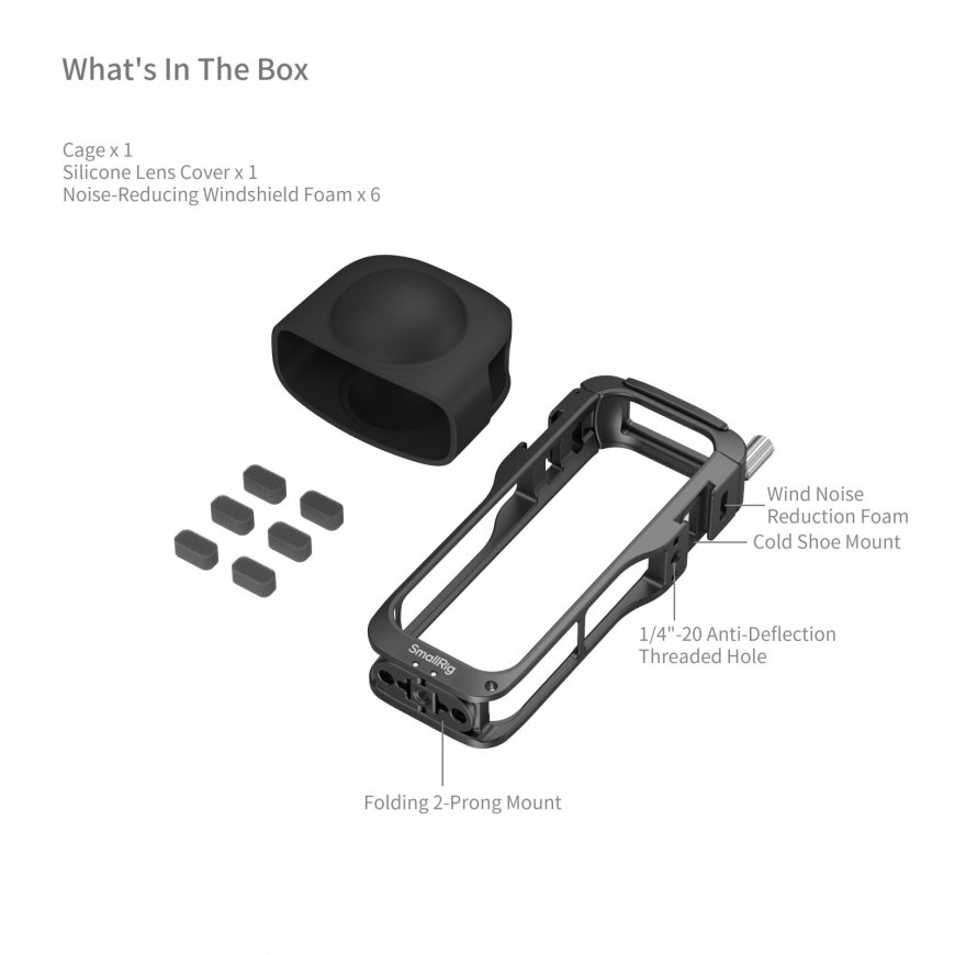 SmallRig 5195 camera cage 1/4" Black