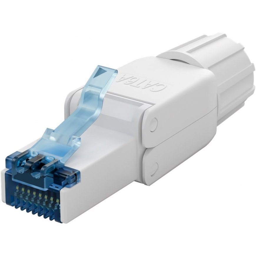 Goobay CAT 6A kenttäkonfiguroitava RJ45-liitin UTP suojaton - 5.0-8.5 mm (65941)