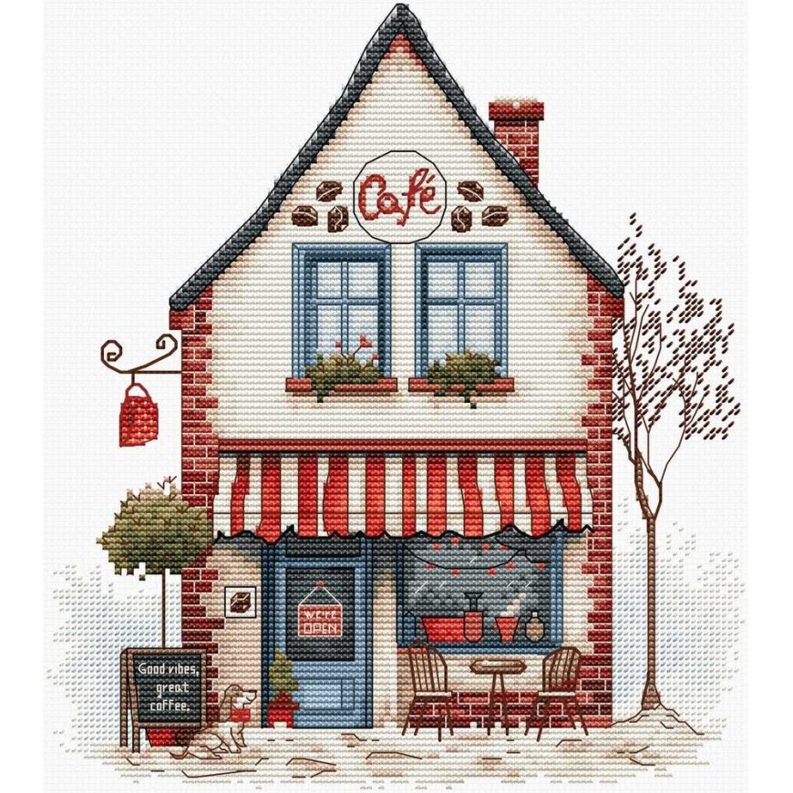 luca S Kryželiu siuvinėjimo rinkinys "Welcome to Coffee!" 18 x 20 cm SB1427 – 2