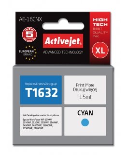 Activejet AE-16CNX rašalas (pakaitinis Epson 16XL T1632 rašalas Supreme 15 ml mėlynos spalvos)