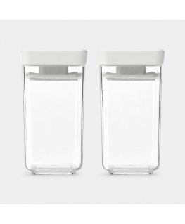 Brabantia Tasty+ Прямоугольный Канистра 0,15 L Светло-серый, Прозрачный 2 шт