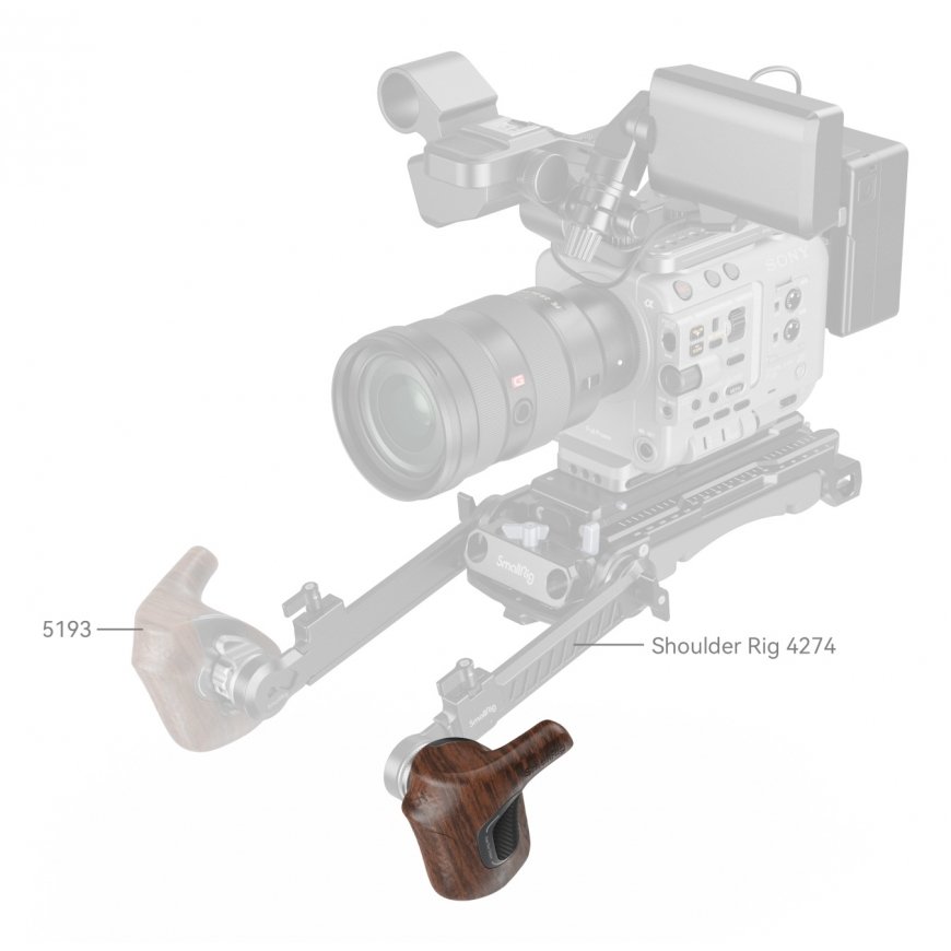 SmallRig 5162 akukäepide digikaamerale Digikaamera käepide Alumiinium, Puit – 2