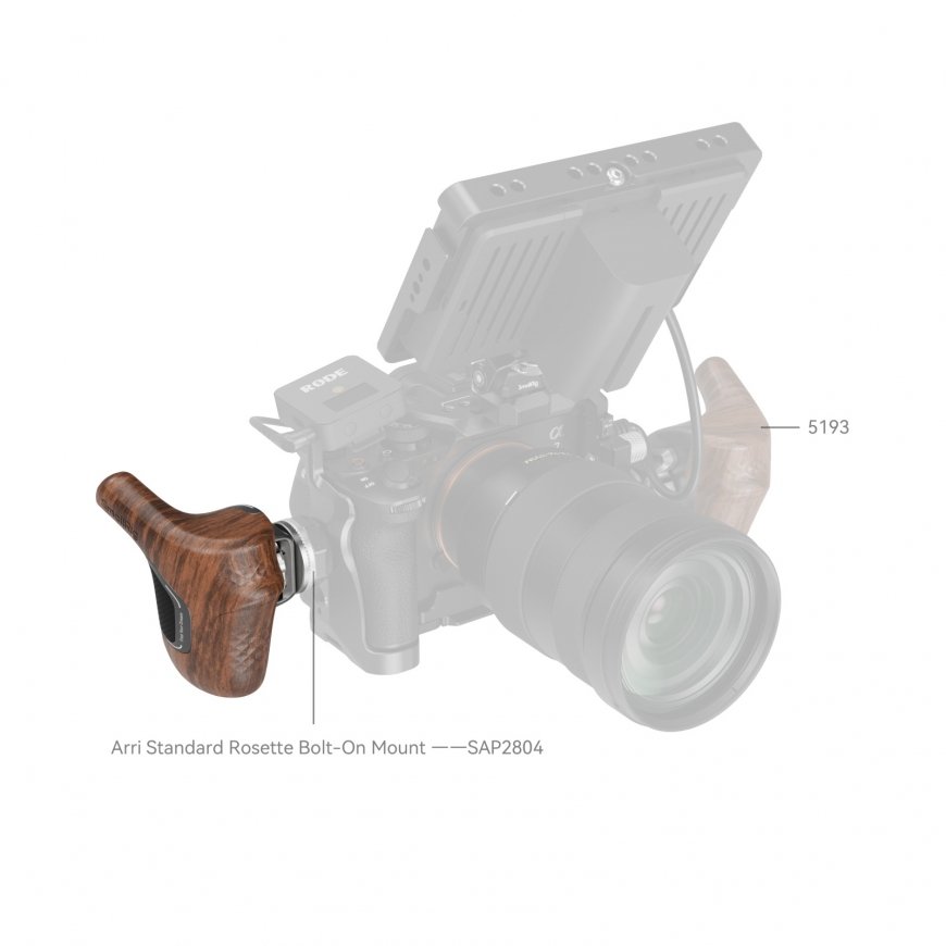 SmallRig 5162 akukäepide digikaamerale Digikaamera käepide Alumiinium, Puit – 3