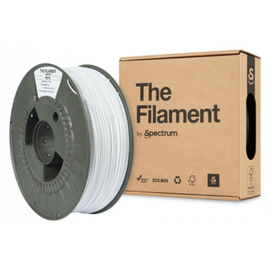 Spectrum Filaments TF-24016 3D printing material Polyethylene Terephthalate Glycol (PETG) White 1 kg