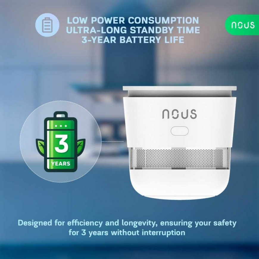 NOUS E8 Zigbee 3.0 dūmų jutiklis – 4