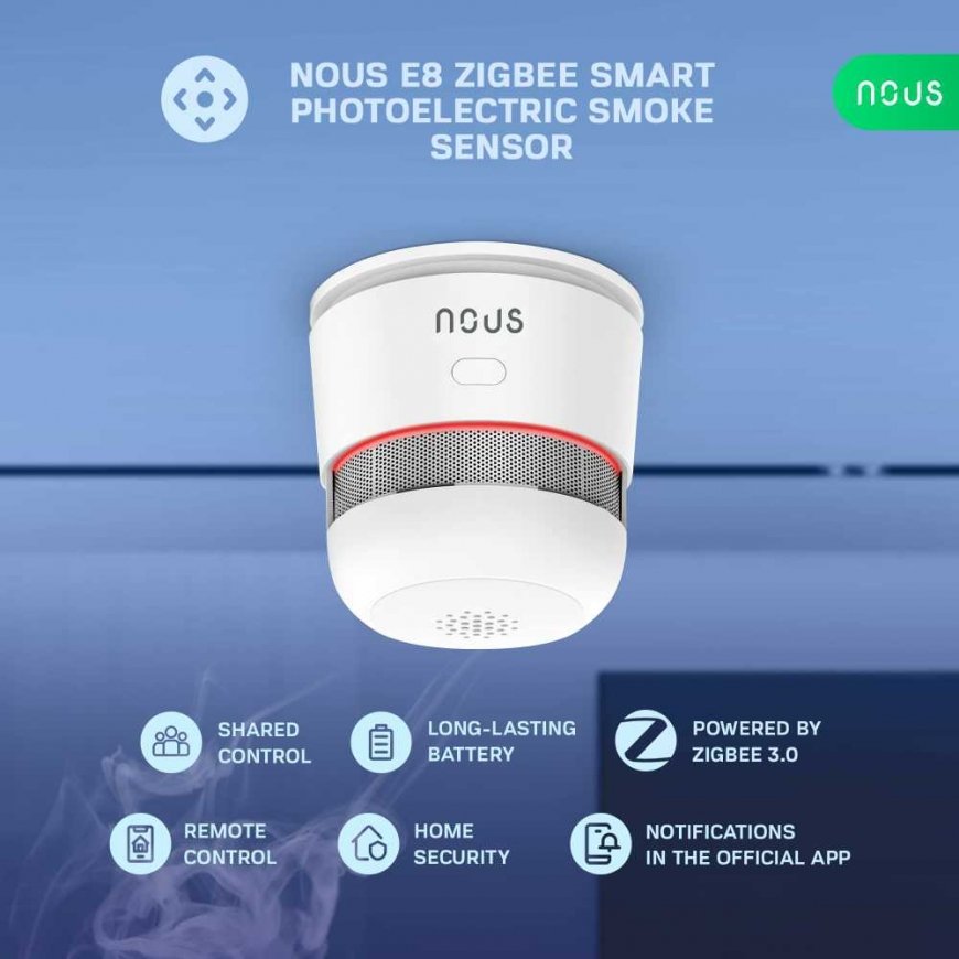 NOUS E8 Zigbee 3.0 savuhälytin – 5