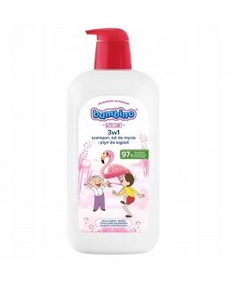 Bambino Lasten 3in1 shampoo, suihkugeeli ja kylpyvesi "Flamingo" 1000 ml