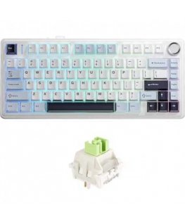 Aula F75 EN / RU izkārtojums Mehāniskā tastatūra spēlēm Baltais Reaper slēdzis