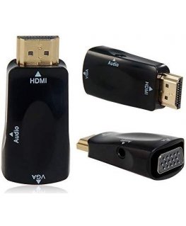 AV adapteris PremiumCord HDMI - D-Sub (VGA) melns