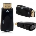 AV adapter PremiumCord HDMI - D-Sub (VGA) musta