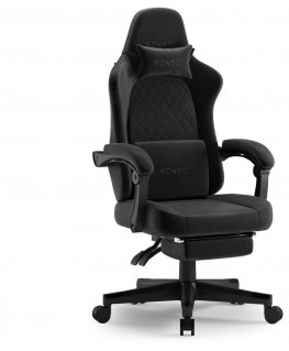 SENSE7 DEVON -tuoli, musta alcantara
