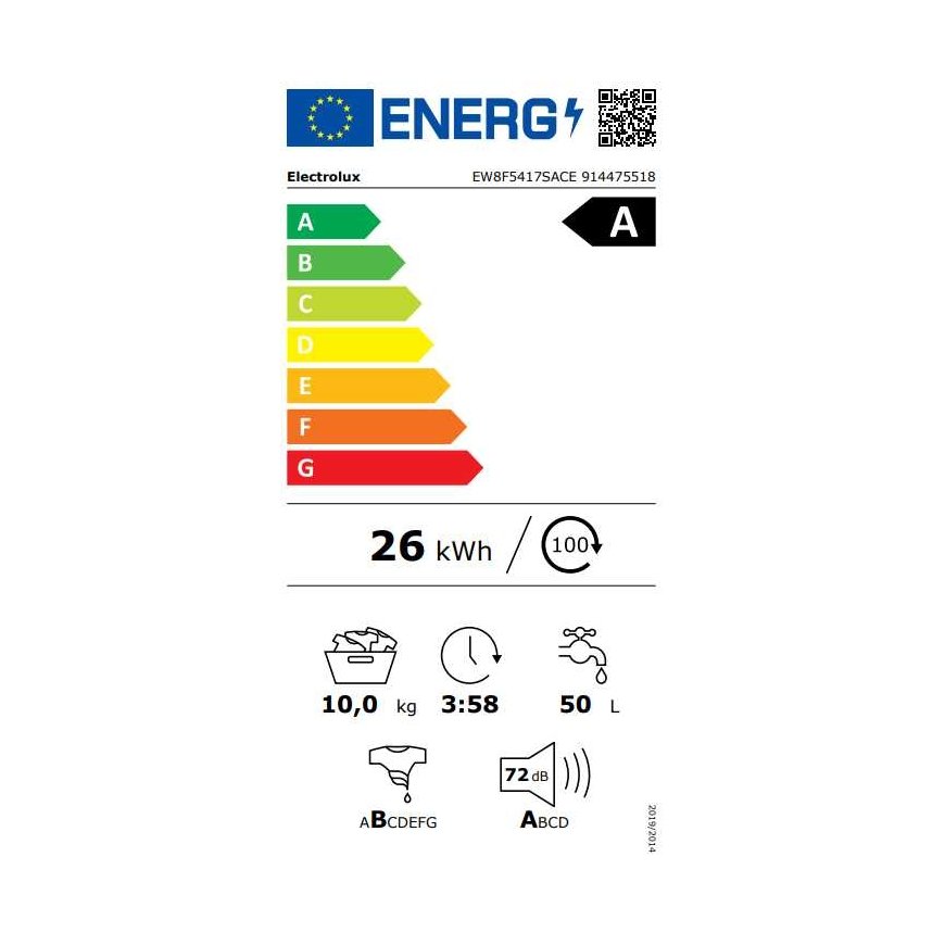 Electrolux EW8F5417SACE -pesukone – 3