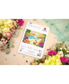 Luca S Kryželiu embroidery kit 'Tropical Summer' 43 x 29 cm SBU5089