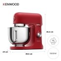 Kenwood KMX751ARD mikser Alusega mikser 1000 W Punane Kenwood KMX751ARD mikser Alusega mikser 1000 W Punane