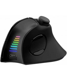 Evolveo Vertikaalinen hiiri TwinVerti, ergonominen hiiri, 2.4GHz, Bluetooth, musta