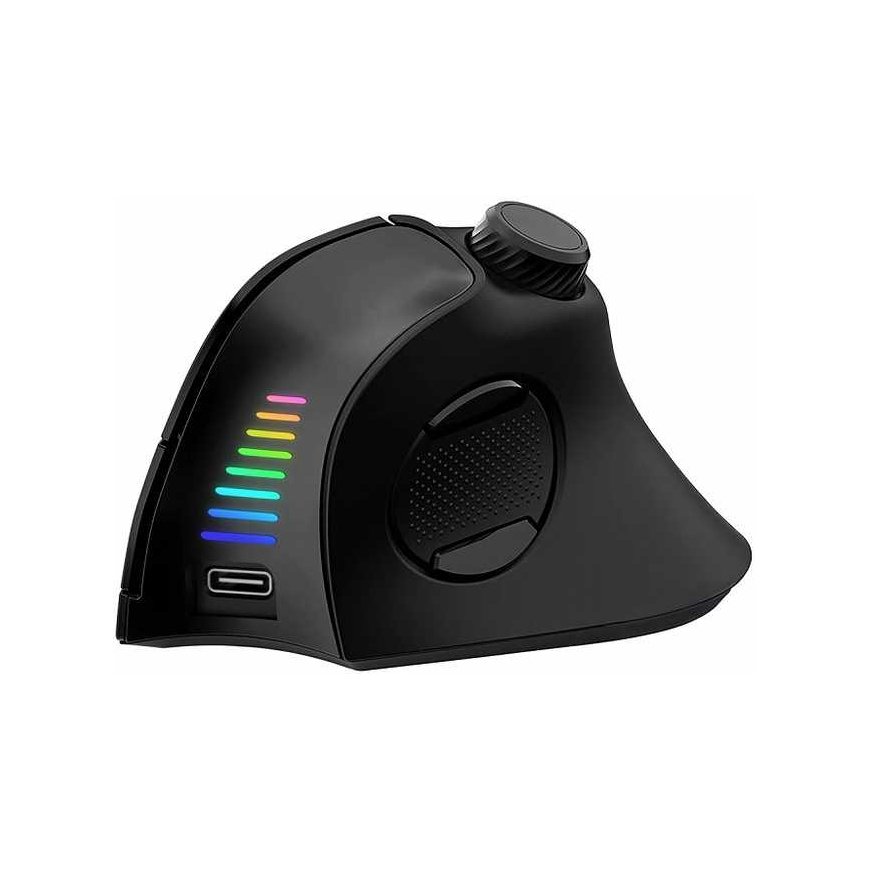 Evolveo Vertical Mouse TwinVerti, Ergonomic Mouse, 2.4GHz, Bluetooth, black