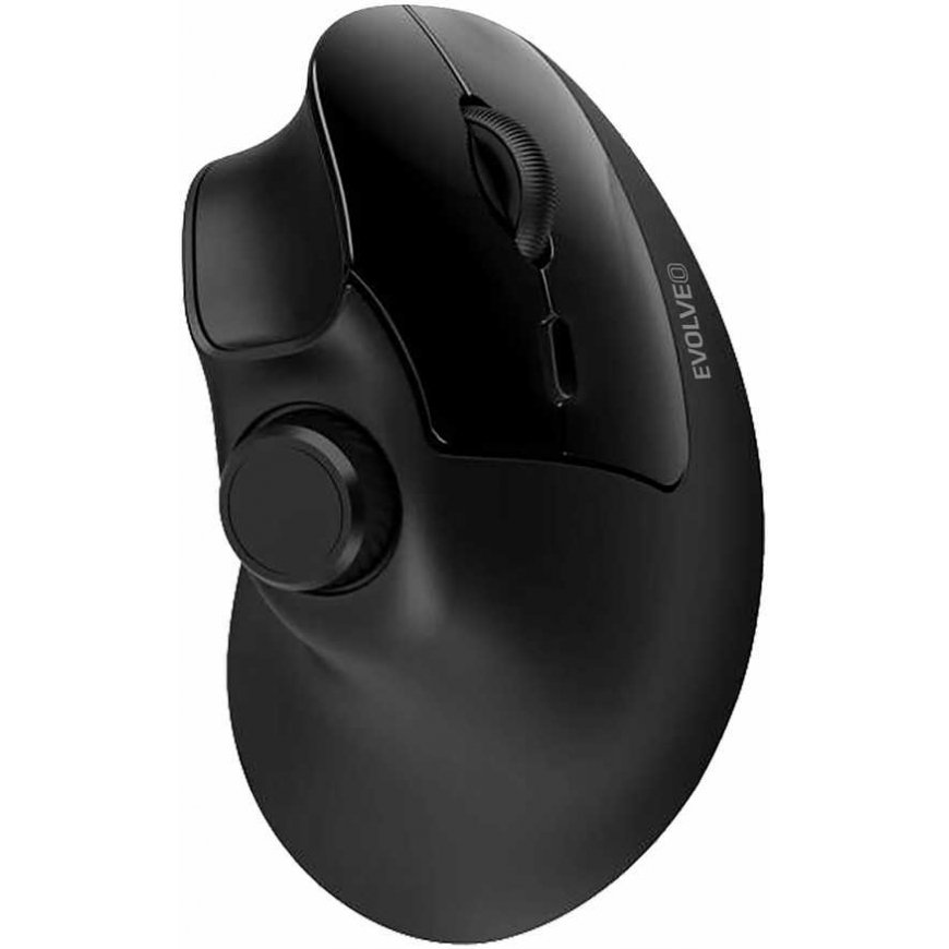 Pelē Evolveo Vertikālā pelē TwinVerti, Ergonomiskā pelē, 2.4GHz, Bluetooth, melna – 3