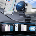 Wozinsky WCZ2Y2S magnētiskais auto turētājs ar 15W MagSafe induktīvo lādētāju auto kabīnē - Melns Wozinsky WCZ2Y2S magnētiskais auto turētājs ar 15W MagSafe induktīvo lādētāju auto kabīnē - Melns