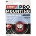 DVIŠALĖ MONTAVIMO JUOSTOS MONTAVIMAS-PRO/TRANSPARENT/1.5X19 TESA DVIŠALĖ MONTAVIMO JUOSTOS MONTAVIMAS-PRO/TRANSPARENT/1.5X19 TESA