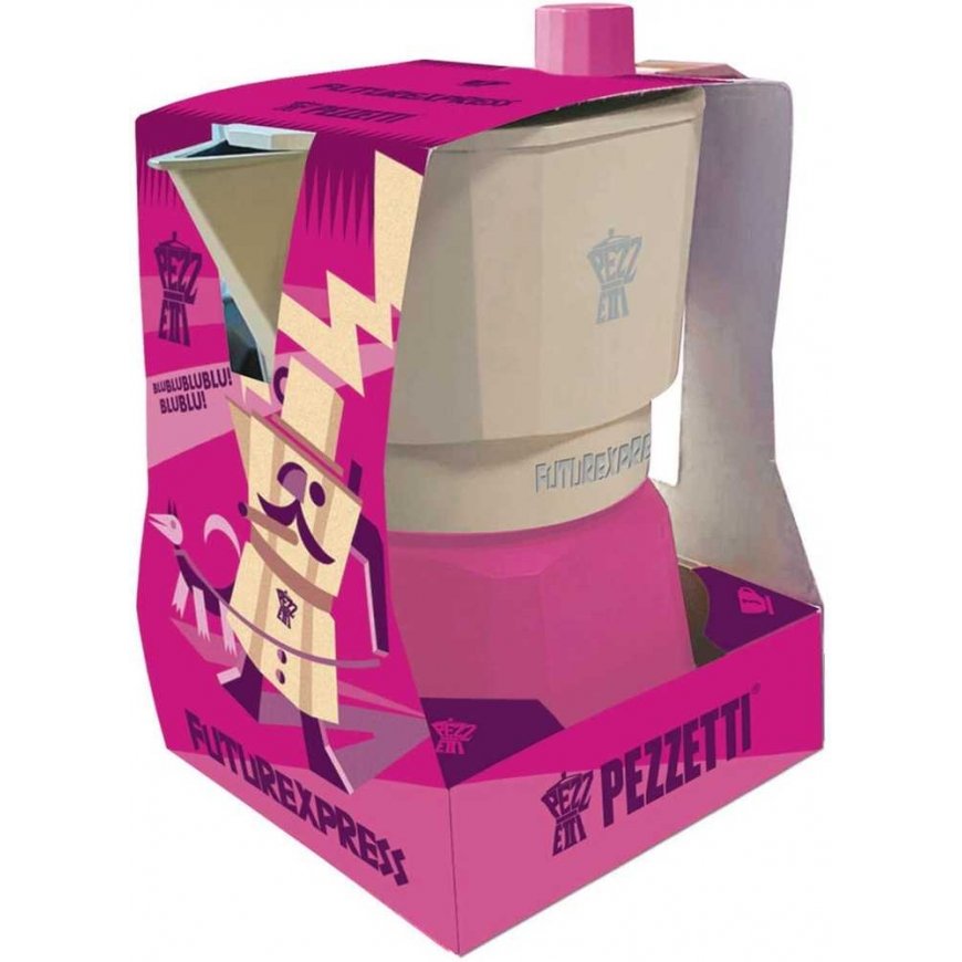 PEZZETTI FUTUREXPRESS enamel coffee maker (6 cups) - pink – 2