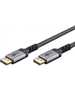 Goobay 65264 DisplayPort cable 1 m Grey