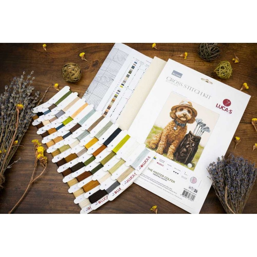 Luca S Kryželiu embroidery kit "The Master Golfer" 26 x 31 cm SBU5090 – 3
