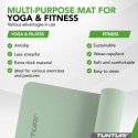 Jogas paklājiņš Tunturi Yogamat 8mm, Mint Jogas paklājiņš Tunturi Yogamat 8mm, Mint