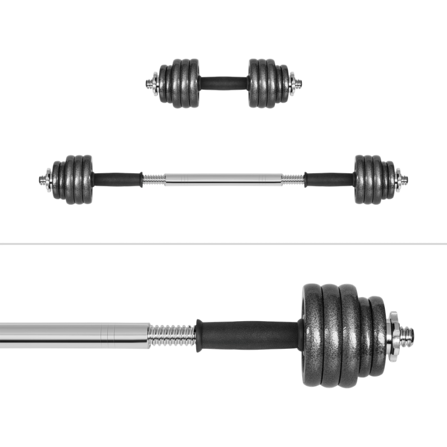 Säädettävät painohäkkihanteet telineessä, 15 kg REBEL ACTIVE -setti – 4