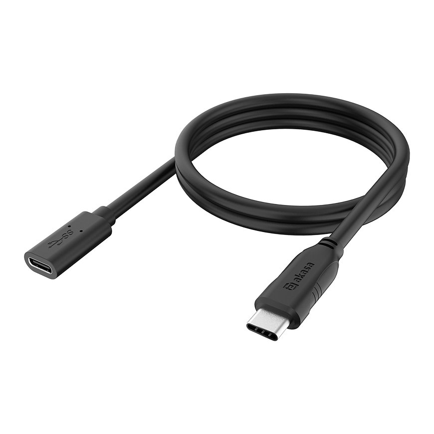 Akasa AK-CBUB70-12BK USB kabelis 1,2 m USB C Juoda
