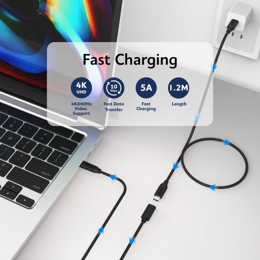 Akasa AK-CBUB70-12BK USB cable 1.2 m USB C Black – 4