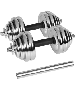 Chromatut, säädettävällä painolla varustetut valurautapainot kantolaukussa, 30 kg REBEL ACTIVE -setti