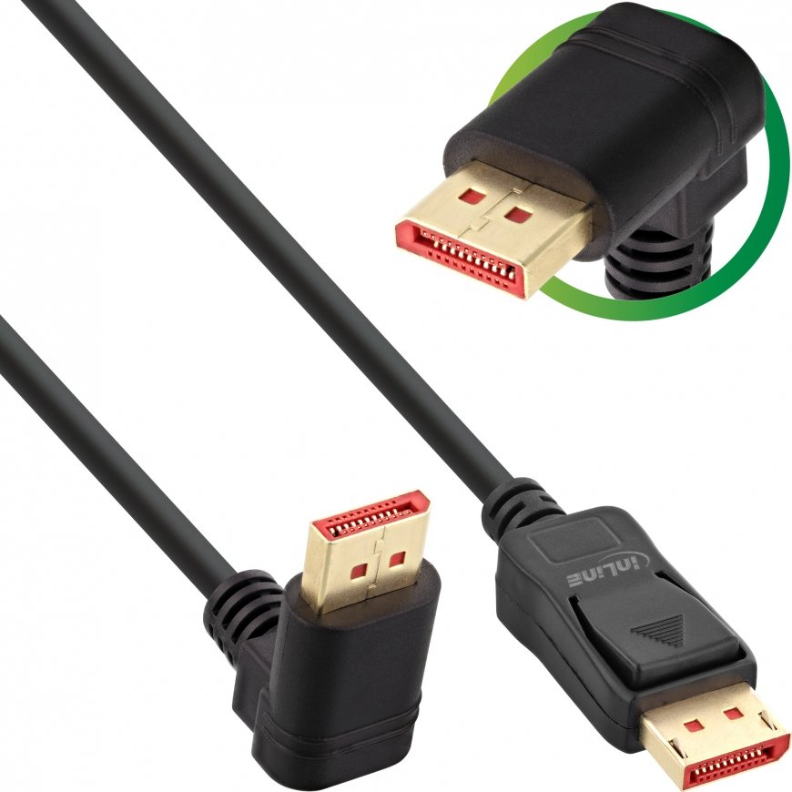 InLine 17152O DisplayPort kabelis 2 m Melns