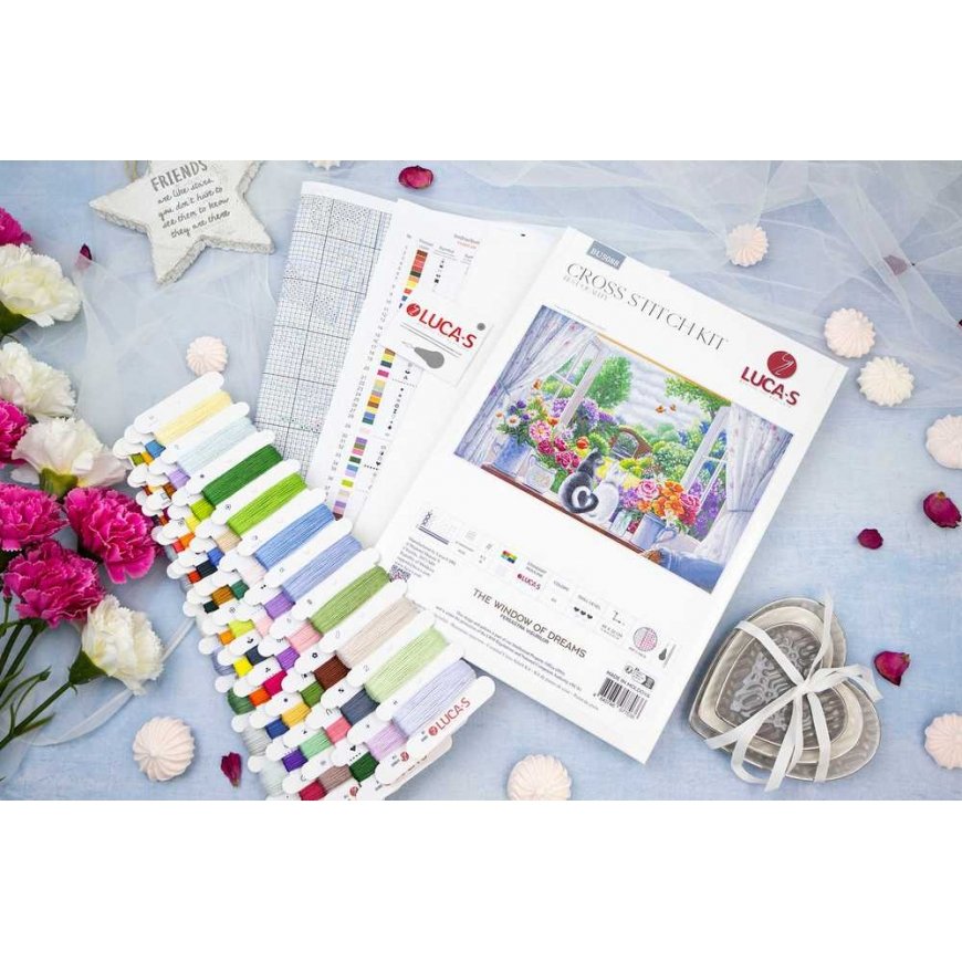 Luca S Cross Stitch Kit 'Dream Window' 49 x 32 cm SBU5088 – 3