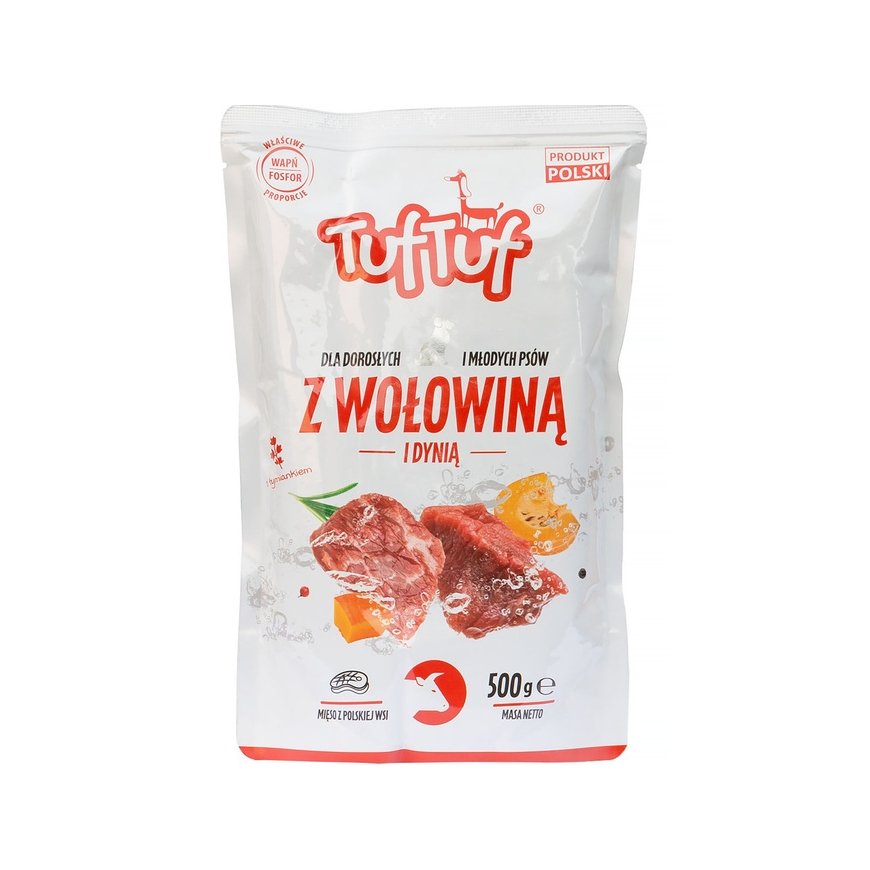 TUF TUF Beef with pumpkin - wet dog food - 500g – 2