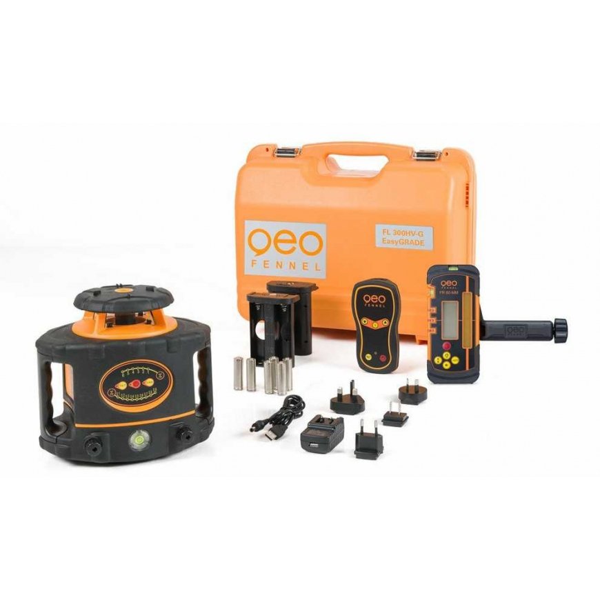 Geofennel Rotacinis lazerinis nivelyras Geo-Fennel FL 300HV-G EasyGRADE imtuvas FR 60-MM – 2