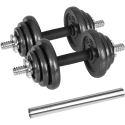 Säädettävät painohäkkihanttelit telineessä, 20 kg REBEL ACTIVE -setti Säädettävät painohäkkihanttelit telineessä, 20 kg REBEL ACTIVE -setti